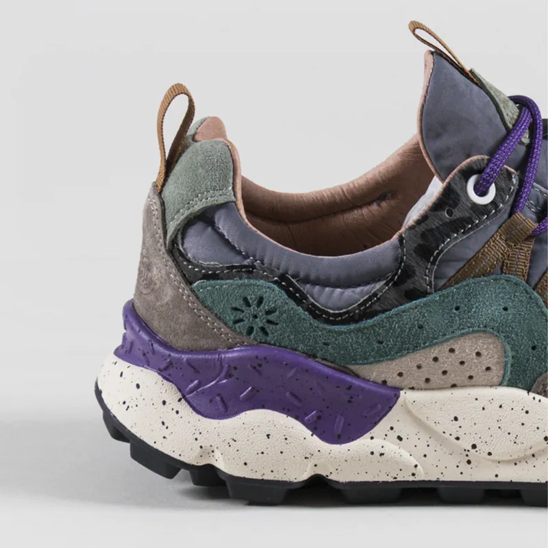 Flower Mountain Yamano 3 Shoe Dark Grey Anthracite Bottle Suede Pony Hair Nylon-4