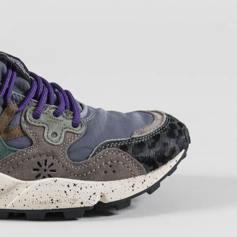 Flower Mountain Yamano 3 Shoe Dark Grey Anthracite Bottle Suede Pony Hair Nylon-5