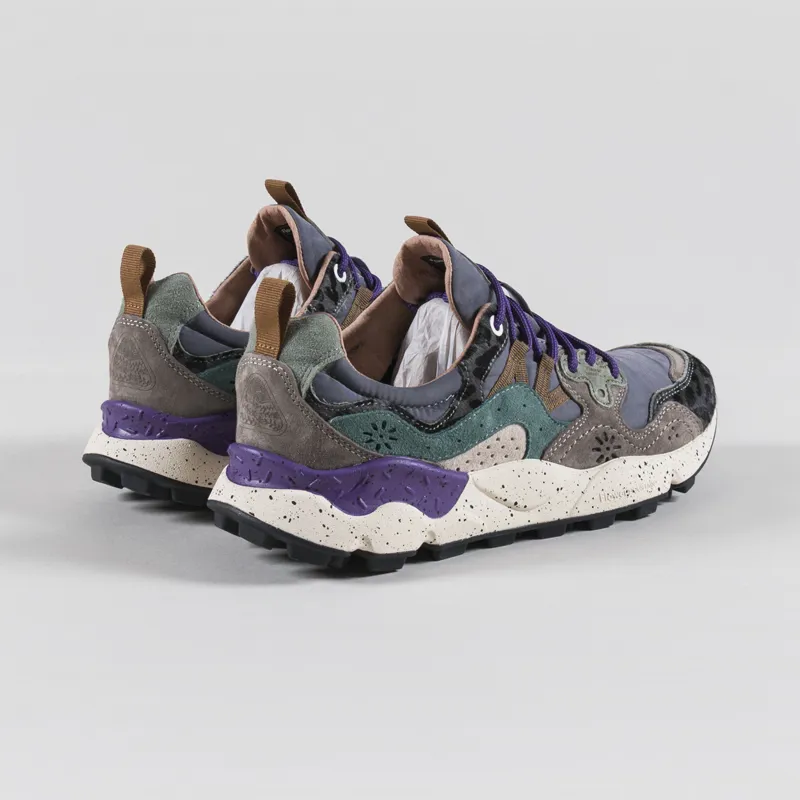 Flower Mountain Yamano 3 Shoe Dark Grey Anthracite Bottle Suede Pony Hair Nylon-1