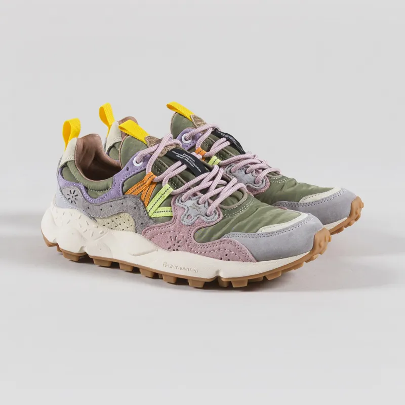 Flower Mountain Womens Yamano 3 Shoes Light Grey Cipria Suede Nylon