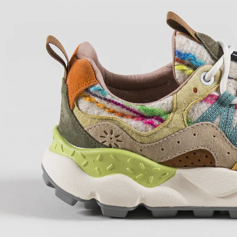 Flower Mountain Yamano 3 Shoes Mud Warm Orange Taupe Suede Woolen Stripe-4