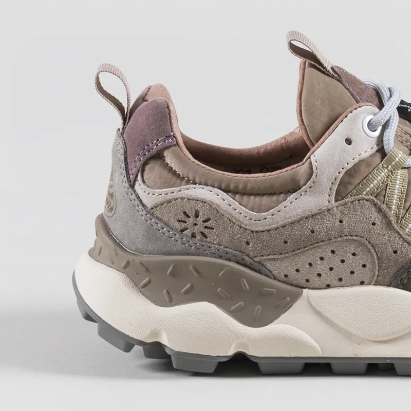 Flower Mountain Yamano 3 Shoes Grey Mud Off White Suede Nylon-4