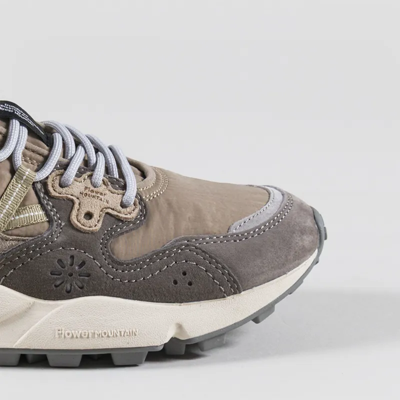 Flower Mountain Yamano 3 Shoes Grey Mud Off White Suede Nylon-5