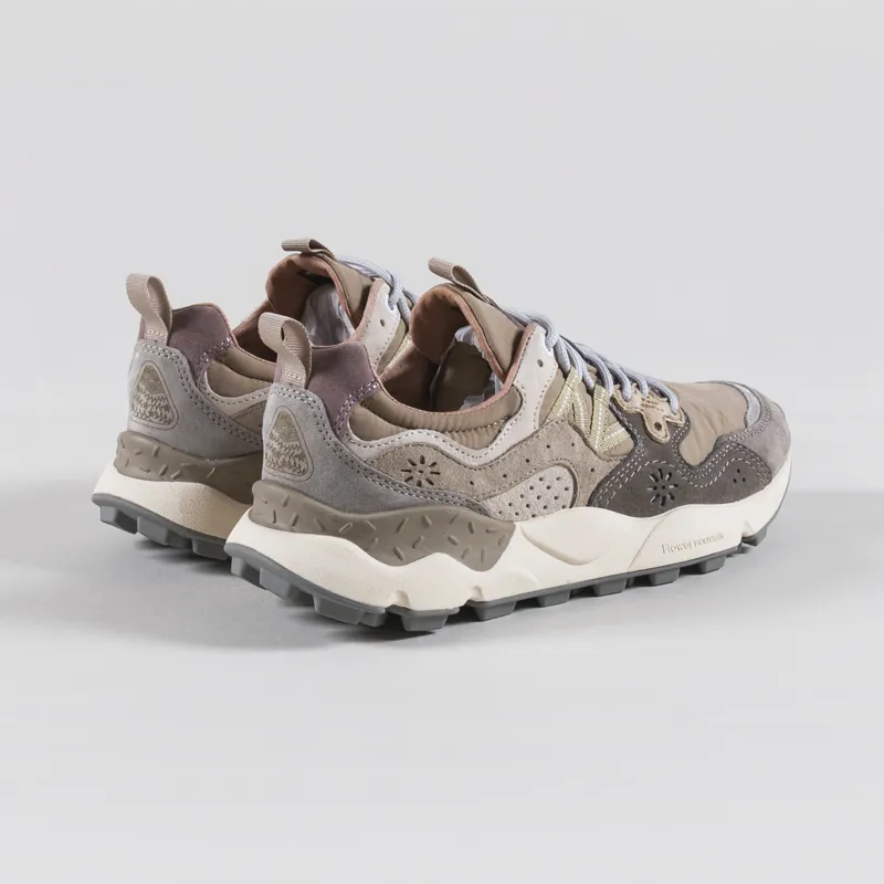 Flower Mountain Yamano 3 Shoes Grey Mud Off White Suede Nylon-1