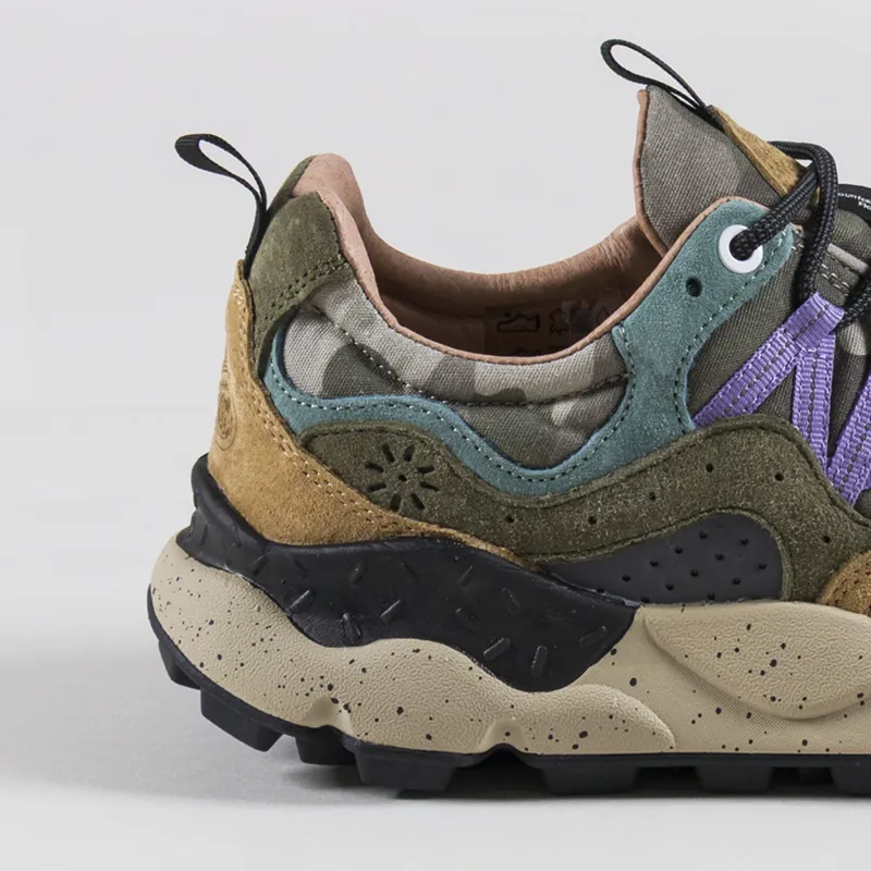 Flower Mountain Yamano 3 Shoes Petrol Mud Grey Suede Nylon Camo-4