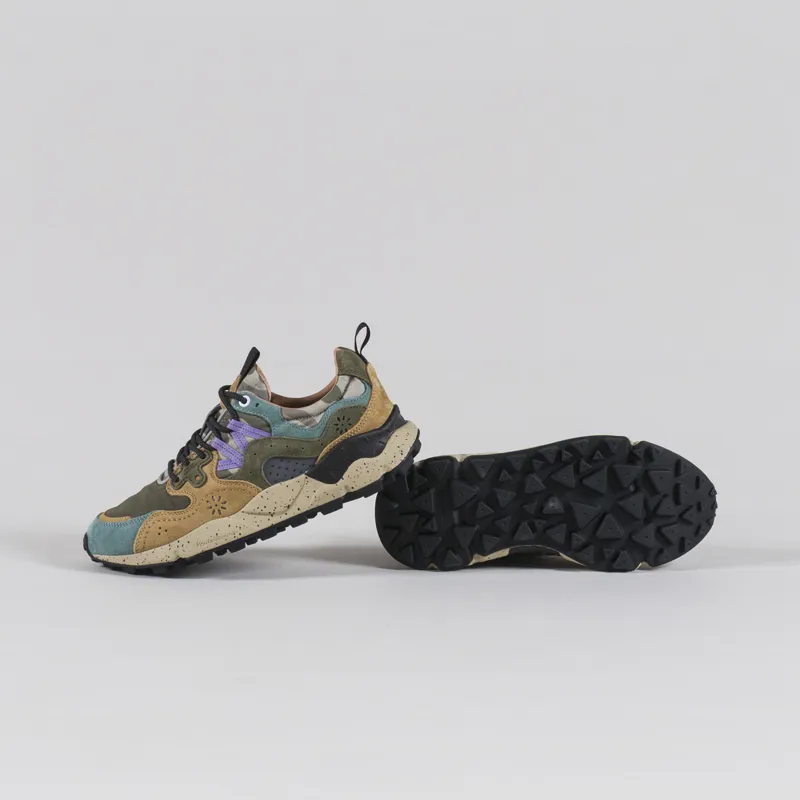 Flower Mountain Yamano 3 Shoes Petrol Mud Grey Suede Nylon Camo-3