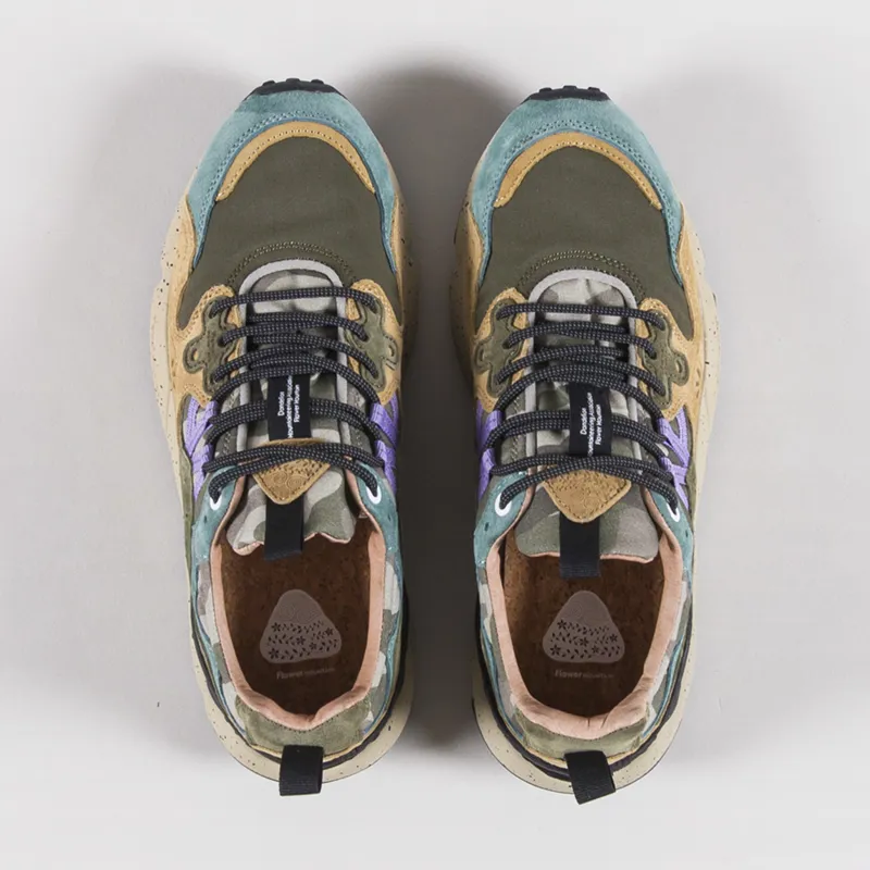 Flower Mountain Yamano 3 Shoes Petrol Mud Grey Suede Nylon Camo-6