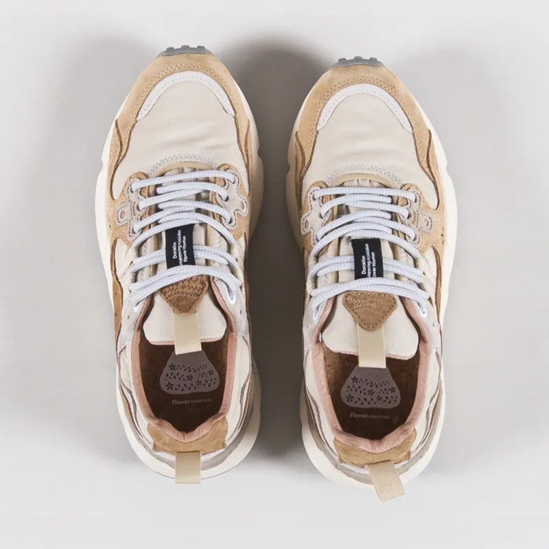 Flower Mountain Womens Yamano 3 Shoes Mud Beige Grey Suede Nylon-6