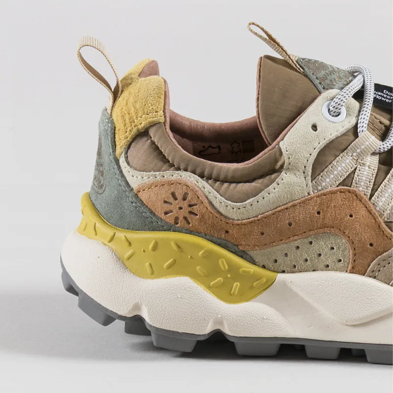 Flower Mountain Womens Yamano 3 Shoes Grey Stone Mud Light Grey Suede Nylon-4