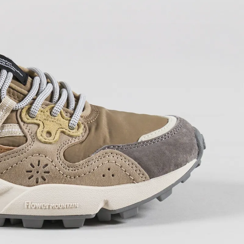 Flower Mountain Womens Yamano 3 Shoes Grey Stone Mud Light Grey Suede Nylon-5