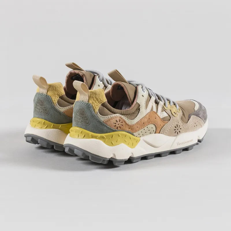 Flower Mountain Womens Yamano 3 Shoes Grey Stone Mud Light Grey Suede Nylon-1