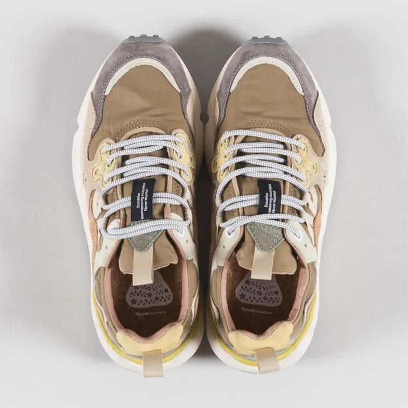 Flower Mountain Womens Yamano 3 Shoes Grey Stone Mud Light Grey Suede Nylon-6