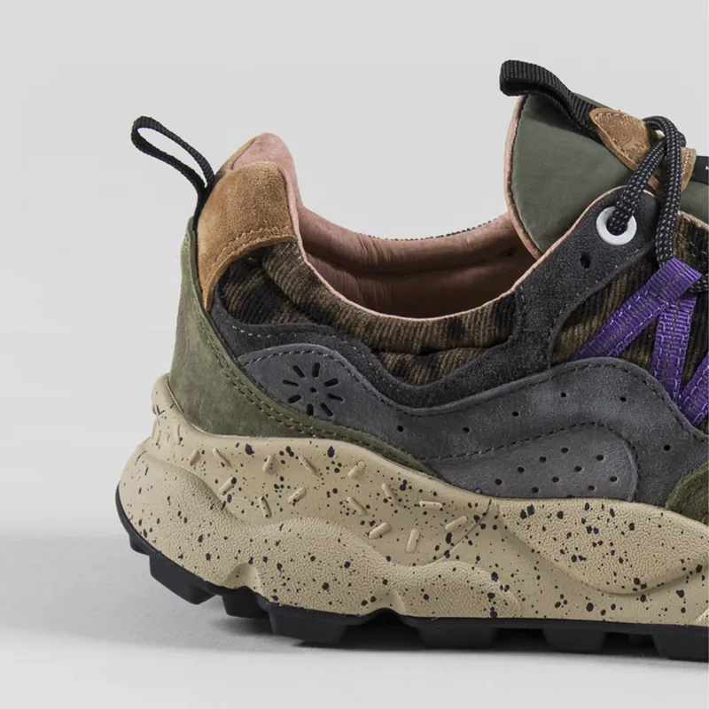 Flower Mountain Yamano 3 Shoe Anthracite Dark Grey Suede Nylon Knit-4