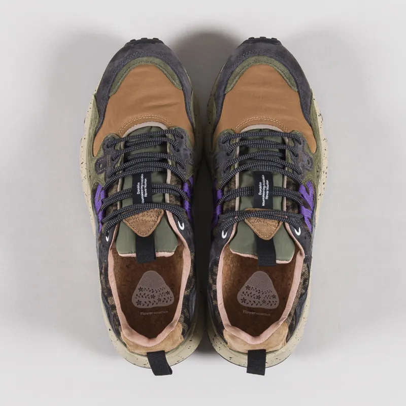 Flower Mountain Yamano 3 Shoe Anthracite Dark Grey Suede Nylon Knit-6