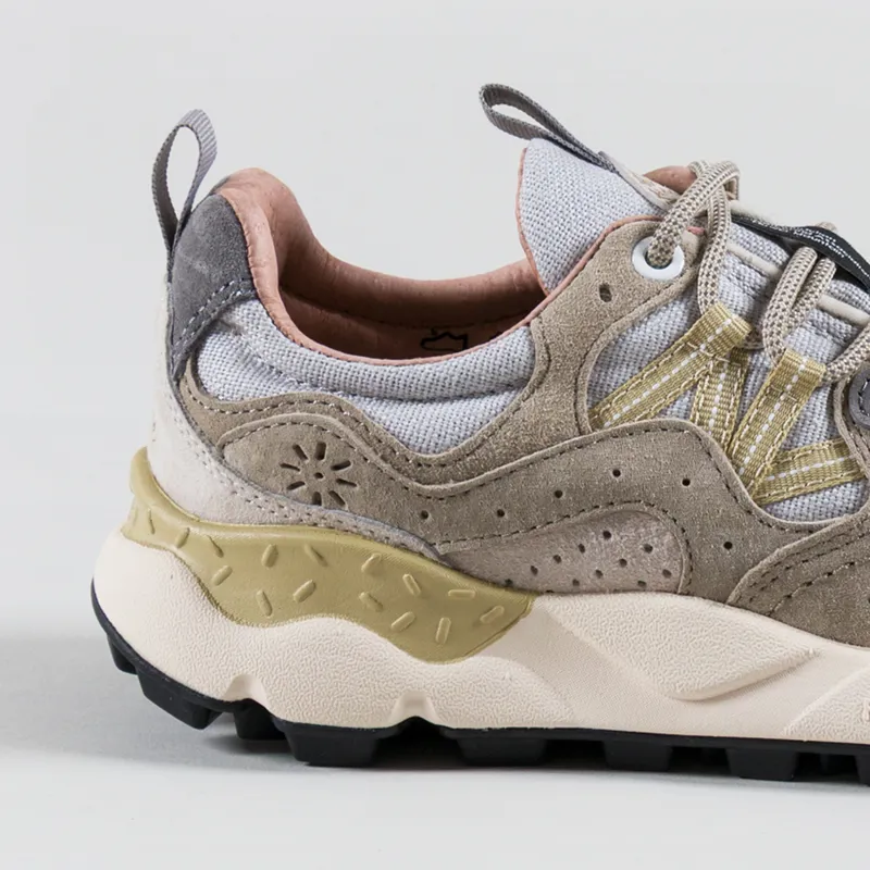 Flower Mountain Womens Yamano 3 Shoes Light Brown Taupe Suede Cotton Cloth-4