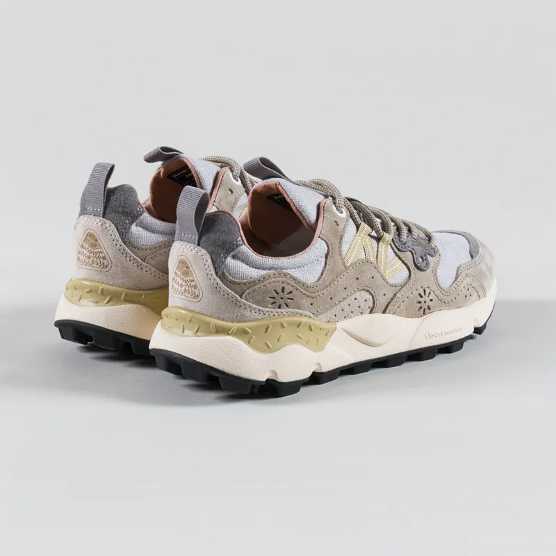 Flower Mountain Womens Yamano 3 Shoes Light Brown Taupe Suede Cotton Cloth-1