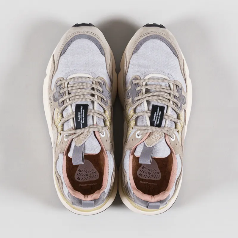 Flower Mountain Womens Yamano 3 Shoes Light Brown Taupe Suede Cotton Cloth-6