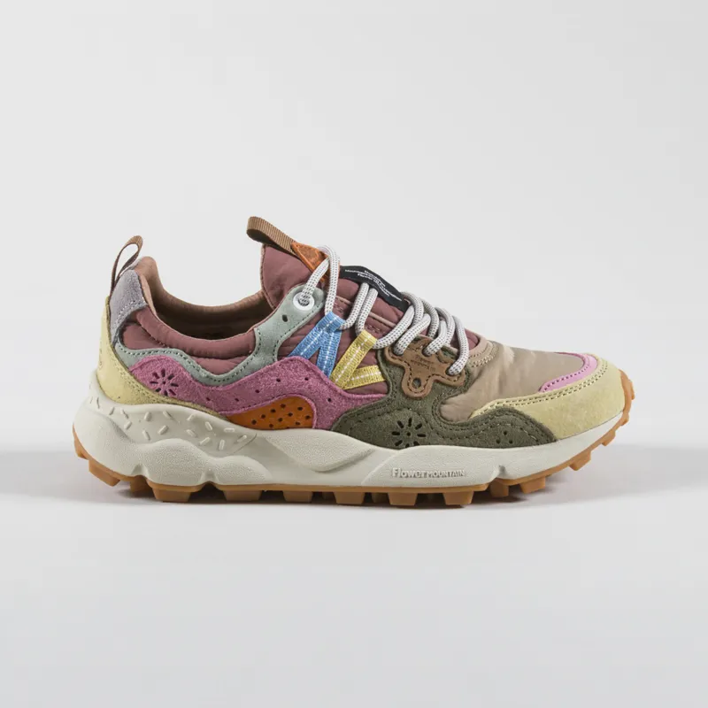 Flower Mountain Womens Yamano 3 Shoes Cream Taupe Militare-2