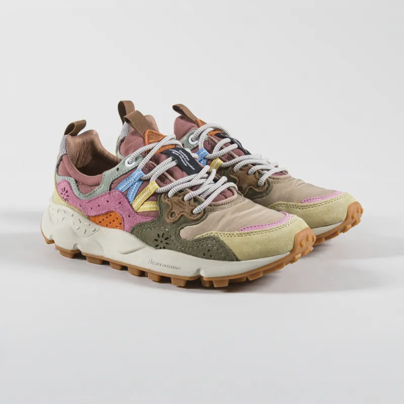 Flower Mountain Womens Yamano 3 Shoes Cream Taupe Militare