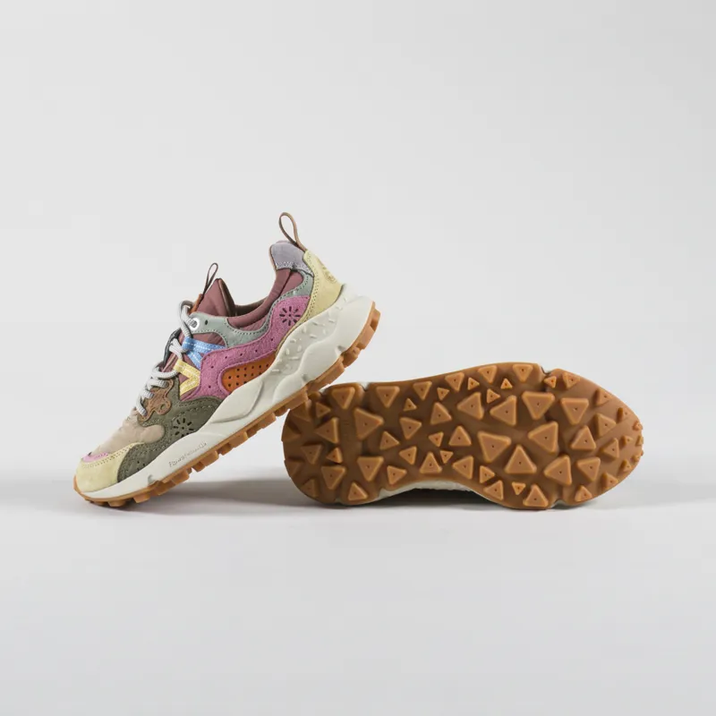 Flower Mountain Womens Yamano 3 Shoes Cream Taupe Militare-3