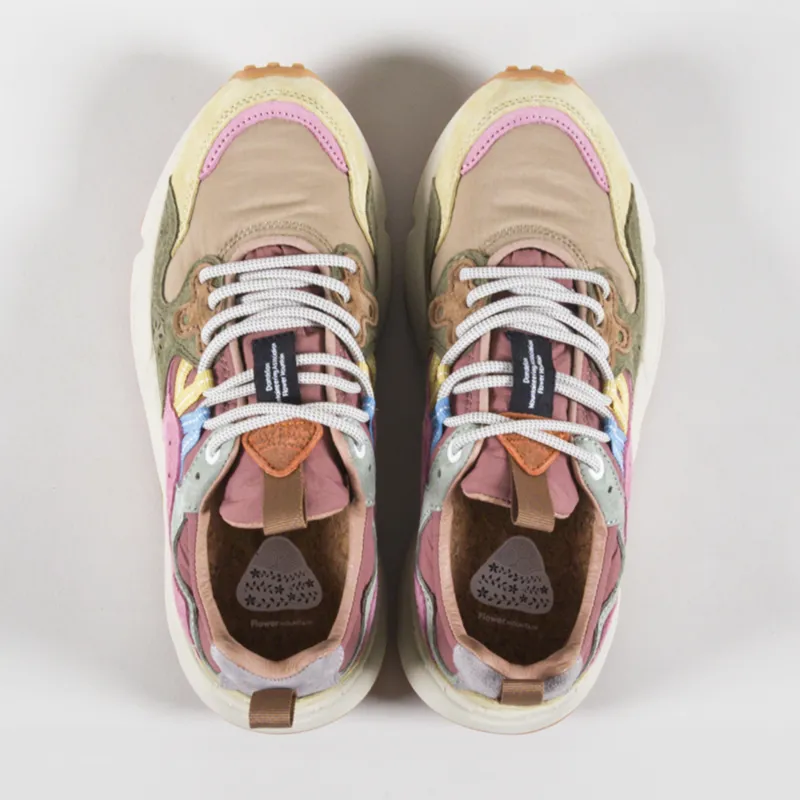 Flower Mountain Womens Yamano 3 Shoes Cream Taupe Militare-6