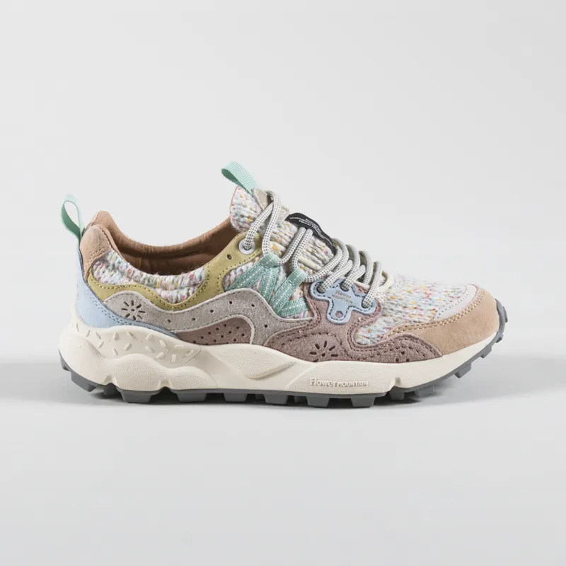 Flower Mountain Womens Yamano 3 Shoes Cream Bone Woolen Knit-2