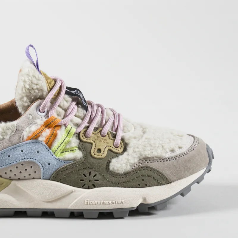 Flower Mountain Womens Yamano 3 Shoes Beige Militare Celeste Teddy-5