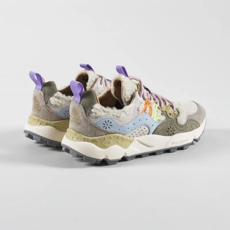 Flower Mountain Womens Yamano 3 Shoes Beige Militare Celeste Teddy-1