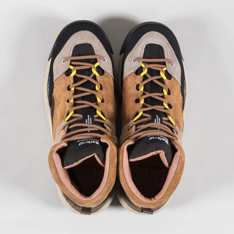Flower Mountain x Barbour Back Country Mid Shoes Brown Beige-6