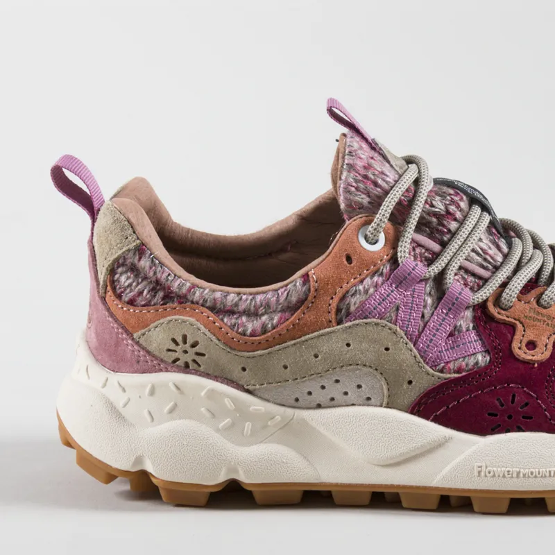 Flower Mountain Womens Yamano 3 Shoes Cipria Brown Woolen Knit-4