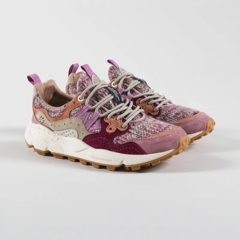 Flower Mountain Womens Yamano 3 Shoes Cipria Brown Woolen Knit