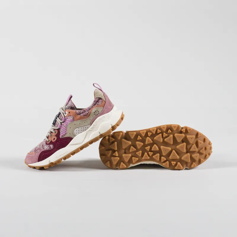 Flower Mountain Womens Yamano 3 Shoes Cipria Brown Woolen Knit-3