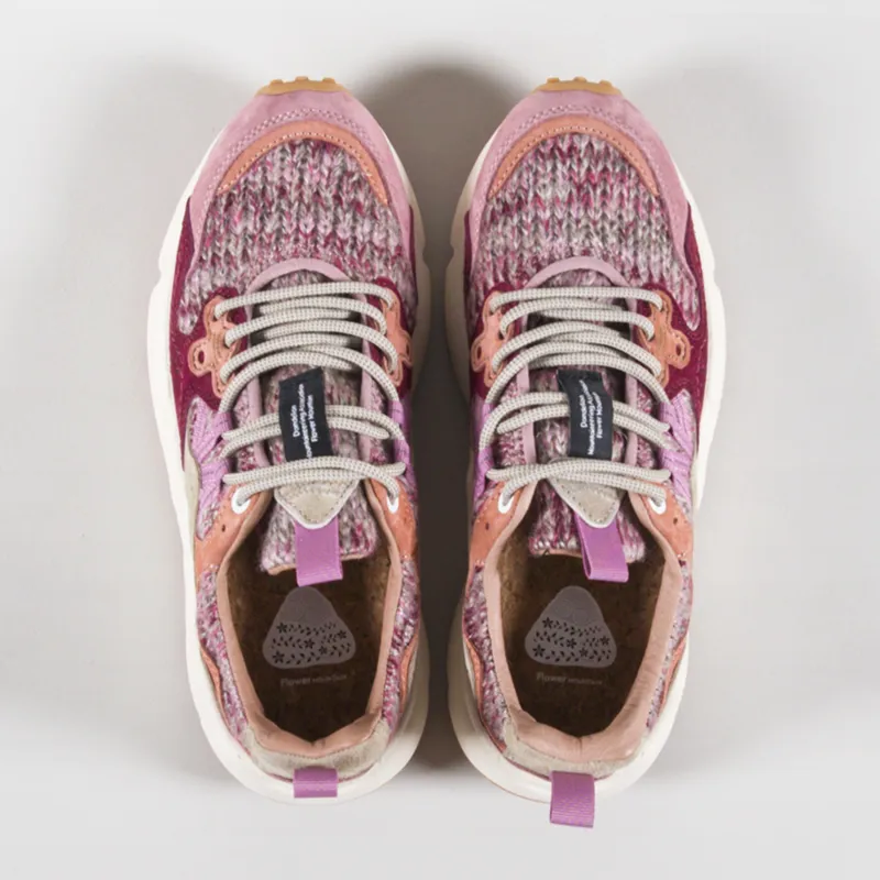 Flower Mountain Womens Yamano 3 Shoes Cipria Brown Woolen Knit-6