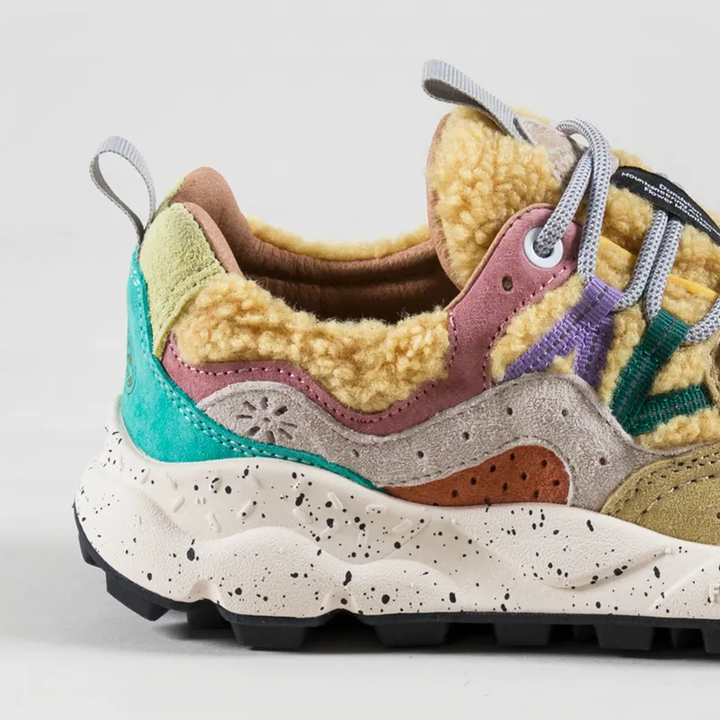 Flower Mountain Womens Yamano 3 Shoes Verdino Cream Yellow Teddy-4