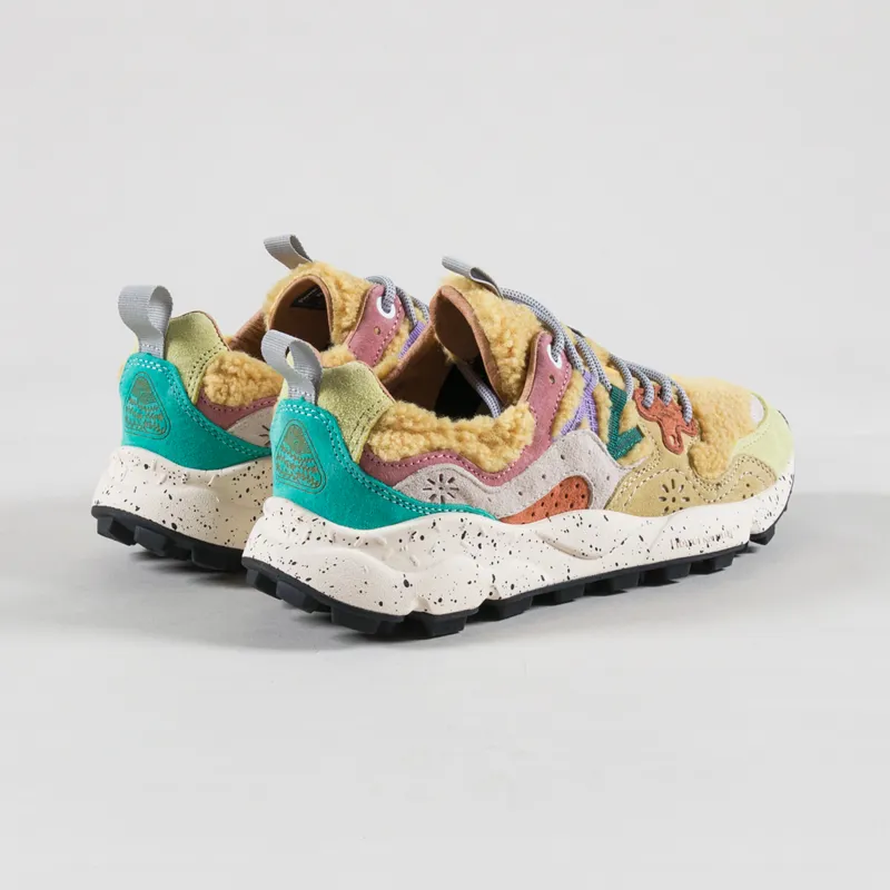 Flower Mountain Womens Yamano 3 Shoes Verdino Cream Yellow Teddy-1