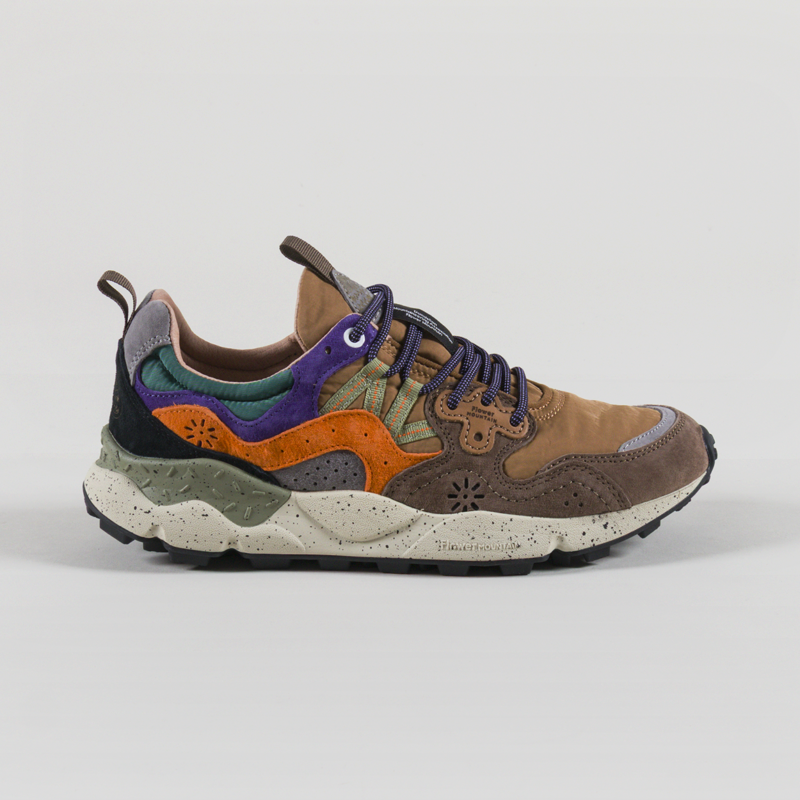 Flower Mountain Yamano 3 Shoes Taupe Beige Zucca Suede Nylon-2