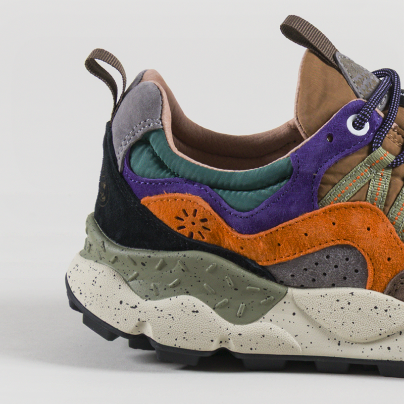 Flower Mountain Yamano 3 Shoes Taupe Beige Zucca Suede Nylon-4