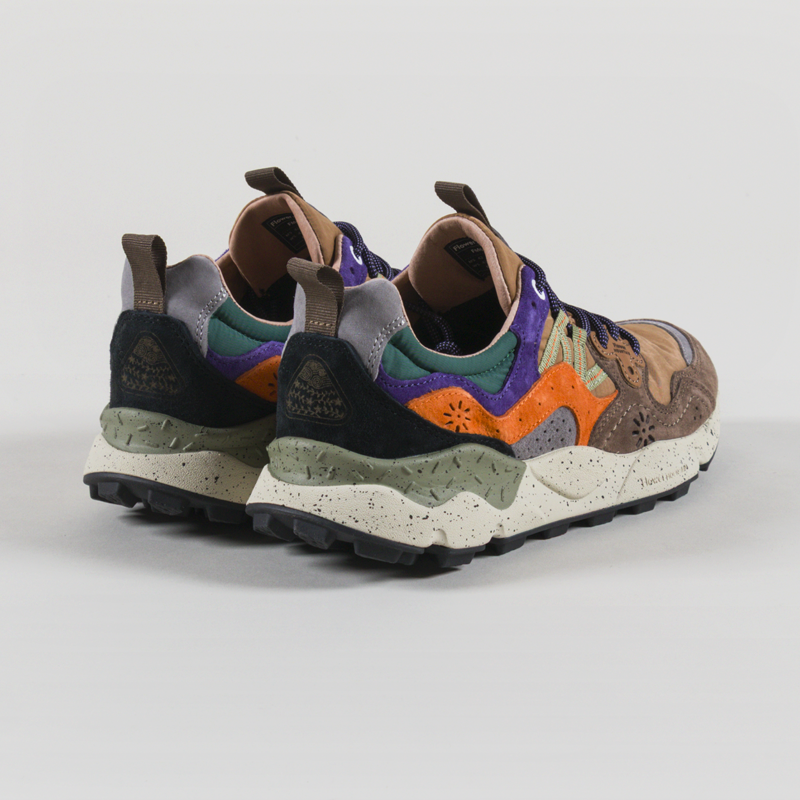 Flower Mountain Yamano 3 Shoes Taupe Beige Zucca Suede Nylon-1