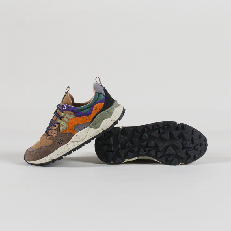 Flower Mountain Yamano 3 Shoes Taupe Beige Zucca Suede Nylon-3