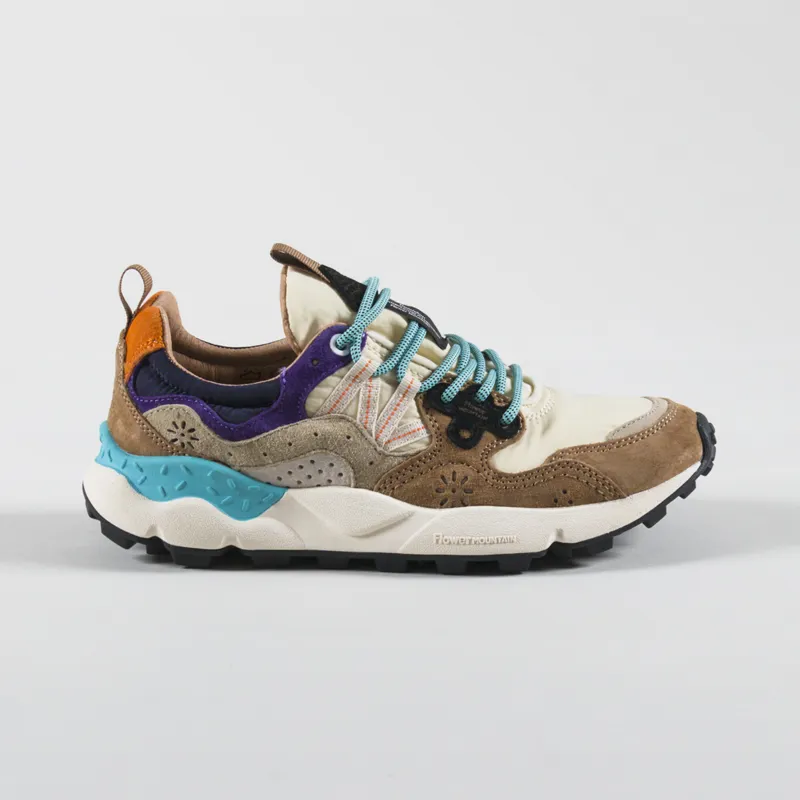 Flower Mountain Womens Yamano 3 Shoes Light Brown Beige Violet-2