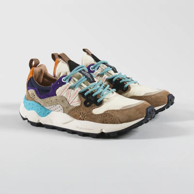 Flower Mountain Womens Yamano 3 Shoes Light Brown Beige Violet