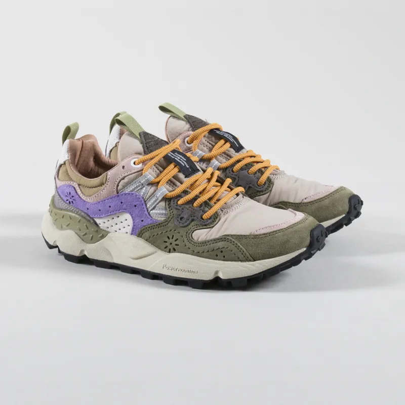 Flower Mountain Womens Yamano 3 Shoes Militare Taupe Violet