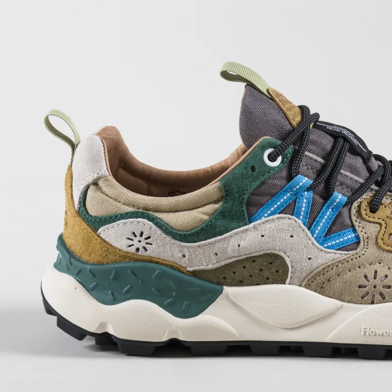 Flower Mountain Yamano 3 Shoes Taupe White Green Cordura-4