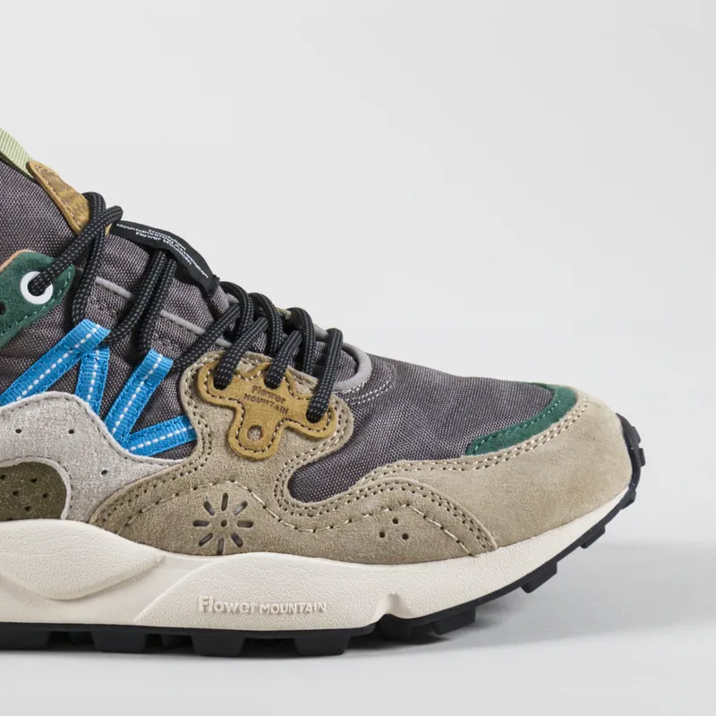 Flower Mountain Yamano 3 Shoes Taupe White Green Cordura-5