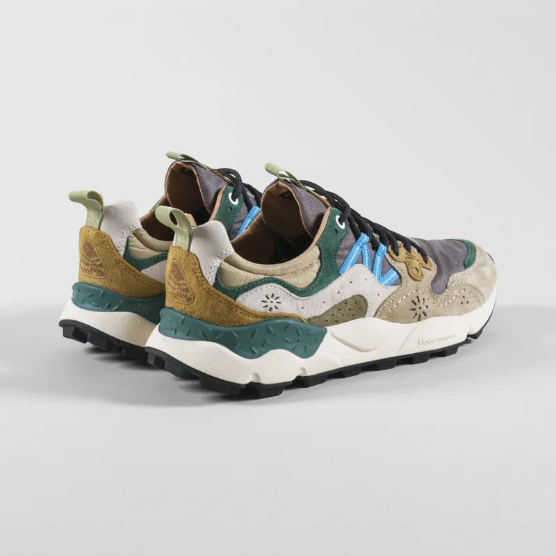 Flower Mountain Yamano 3 Shoes Taupe White Green Cordura-1