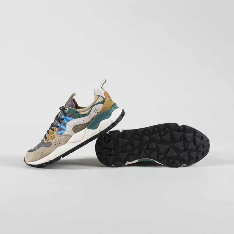 Flower Mountain Yamano 3 Shoes Taupe White Green Cordura-3