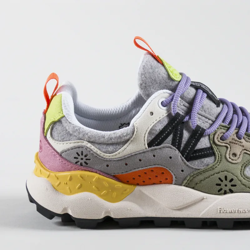 Flower Mountain Womens Yamano 3 Shoes Grey Multi Eco Suede-5
