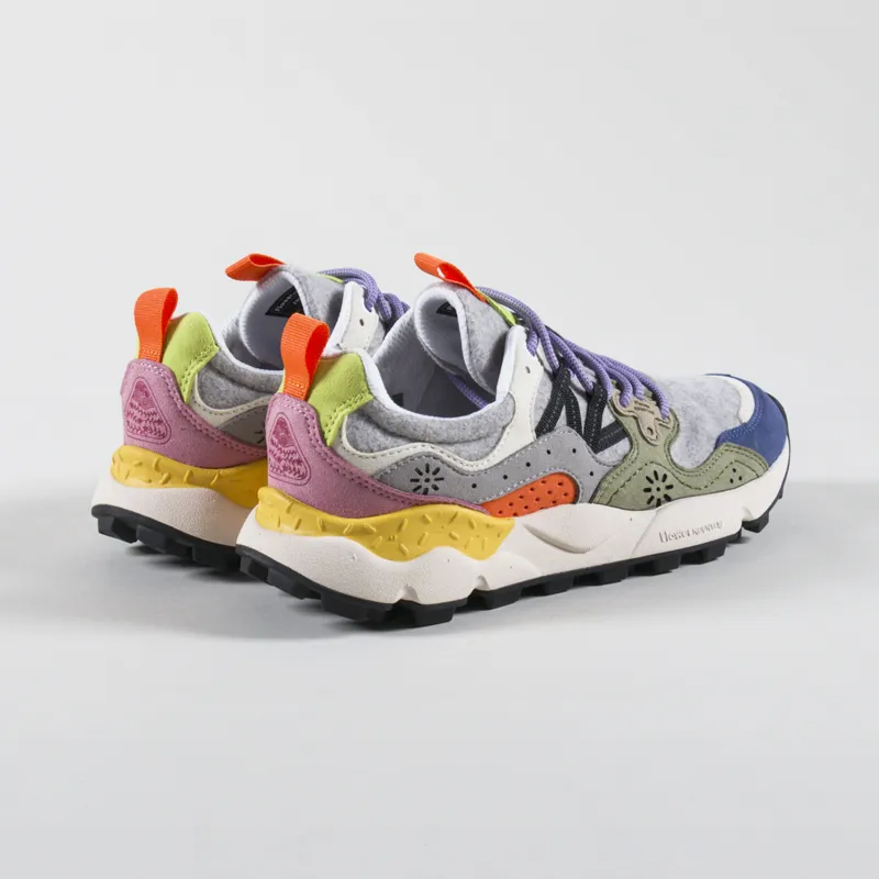 Flower Mountain Womens Yamano 3 Shoes Grey Multi Eco Suede-1