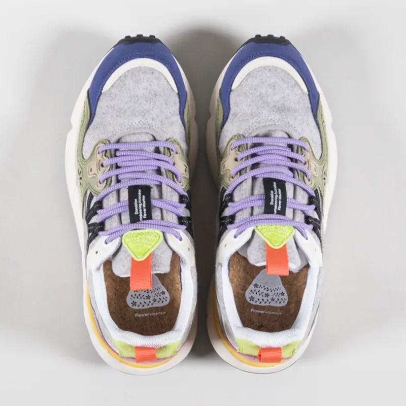 Flower Mountain Womens Yamano 3 Shoes Grey Multi Eco Suede-4