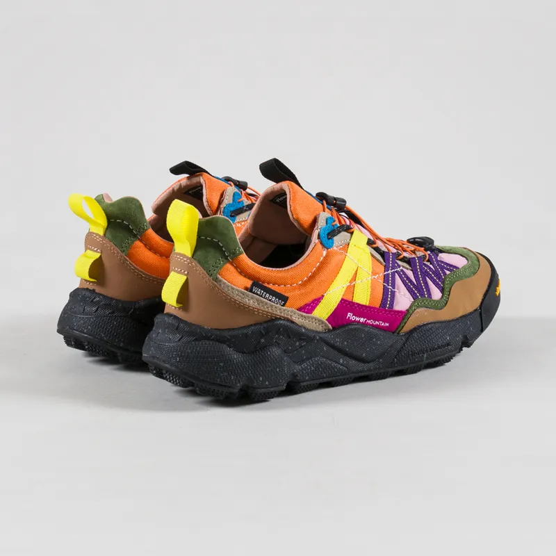 Flower Mountain Womens Iwano 2 Shoes Cognac Fuchsia Orange-1